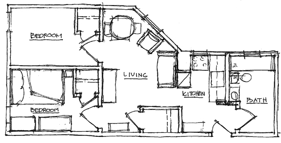 apartment floor plans with dimensions. NYC Apartment Floor Plan